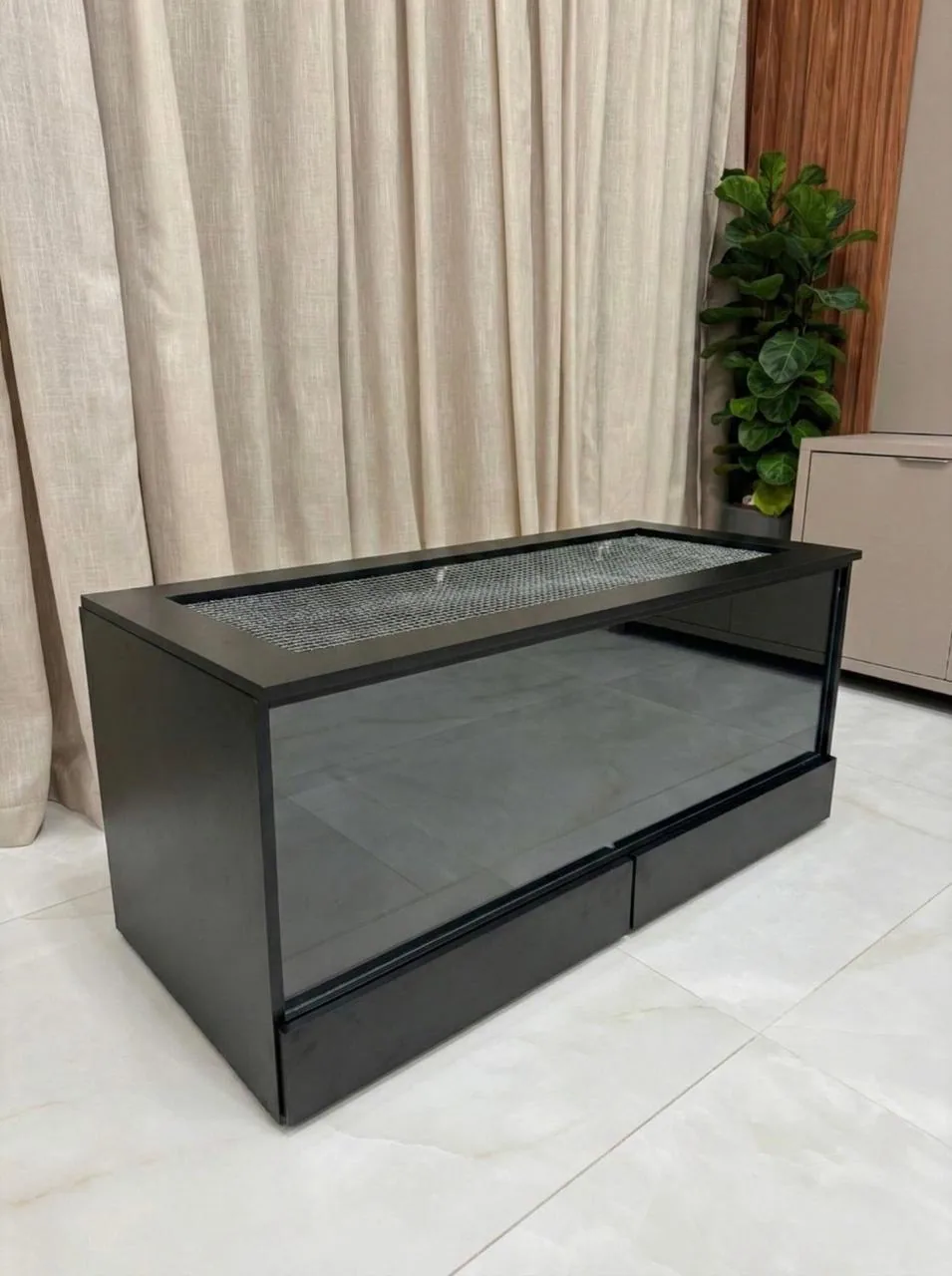 Therrário 120 × 50 × 50 cm — Linha Black