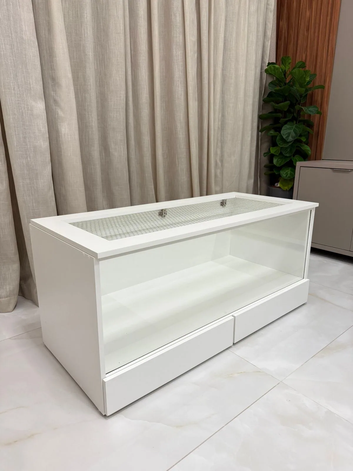 Therrário 120 × 50 × 50 cm — Linha White